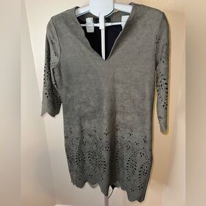 Karen Kane Charcoal Long Sleeve Dress